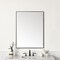 James Martin Vanities Rohe 30in Mirror, Matte Black 715-M30-MB - alternate 3